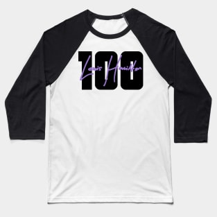 Lewis Hamilton 100th Pole Position Baseball T-Shirt